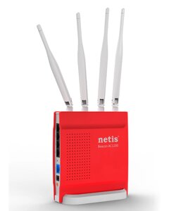 Wi-Fi роутер NETIS WF2681 двохдіапазонний 2,4 і 5,8 ГГц для геймерів, серія Beacon, функція QoS. Вітринний зразок.