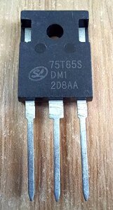 Транзистор силової для гібридних інверторів SGT75T65SDM1 2D8АА TO-247 75A 650В