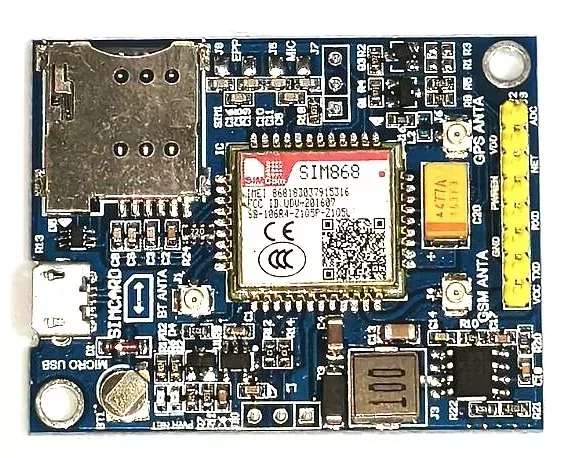 Плата розробки модуля зв'язку GSM/GPRS + GPS SIM868 з інтерфейсом IPEX-MINI - фото pic_26a5fb0f2b4e7621b5cca165d18198d3_1920x9000_1.webp