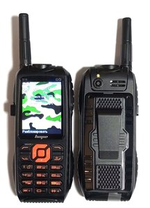 Мобільний телефон HOPE 2G 900/1800 МГц, 2.4", 3х SIM-карти, TFT, SOS, FM, ліхтар, 15000 мАг, посилена антена, чорний