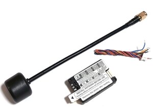 Передавач відео 3,3GHz 2W VTX 8CH 7-30V RUSHFPV для дронів, з антеною RHCP 2dBi 165 мм SMA