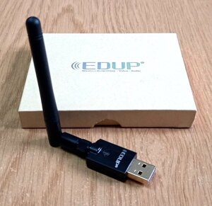 Wi-Fi (вай фай) адаптер EDUP RTL8811CU двочастотний 2,4 ГГц/5,8 ГГц, 600 Мбіт/с