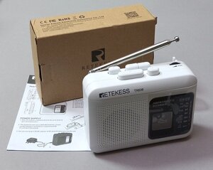 Магнітофон-диктофон пишущий, касетний плеєр, радіоприймач АМ/FМ Retekess TR-606, ОРИГІНАЛ
