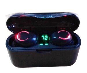 Міні-навушники F9 з Bluetooth 5,0 3D Hi-Fii стерео, із зарядним чохлом, IPX7