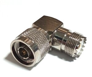 Перехідник кутовий 90° N-male (штир) - UHF-female (PL259, SO-239) гніздо в Дніпропетровській області від компанії ПО СПЕЦАНТЕННЫ  Связь без преград!