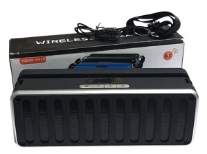 FM радіо, Bluetooth колонка SPS X11S LCD, MP3 (TF/USB), AUX, потужність 5 Вт х 2, 1200 мАг