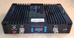 Підсилювач 3G інтернету і голосового зв'язку KW-2130-W 2100 МГц 80 дБ 30 дБм із захистом мережі, 2700-3500 кв. м.