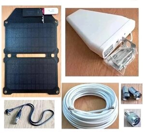 Автономний 4G інтернет - USB Wi-Fi модем Olax U90H-M з антеною, сонячним зарядним пристроєм, кабелем та перехідниками