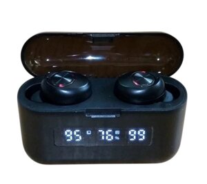 Міні-навушники бездротові F9 Bluetooth 5.1, із зарядним чохлом, IPX7