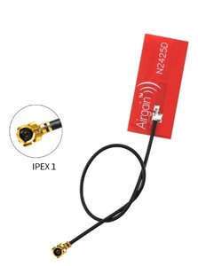 Антена дводіапазонна 2400-2500/4900-5900MHz 4dBi, RG1.13 15 см IPEX1, на липучці