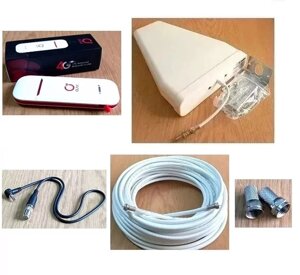 4G LTE/3G/2G USB Wi-Fi модем Olax U90H-M з антеною логоперіодичною, антеним адаптером, 10 м кабелю RG-6U 75 Ом