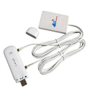 Модем 4ж MIMO USB Wi-Fi ZTE MF79U з MIMO антеною 2G/3G/4G LTE 791-2690 МГц 2хTS9 2.8 дБ