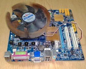 Б/у материнська плата Gigabyte GA-MA74GM-S2H, Athlon (tm) 64 х 2 Dual Core 5600+, 2800 МГц, пам'ять DDR2 8ГБ, кулер