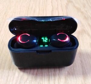 Міні-навушники F9 з Bluetooth 5,0 3D Hi-Fii стерео, з зарядним чохлом, IPX7