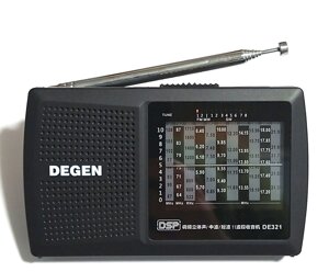 Радіоприймач FM стерео MW SW, з чіпом DSP, повнодіапазонний, 2хАА, Degen DE321 в Дніпропетровській області от компании ПО СПЕЦАНТЕННЫ  Связь без преград!