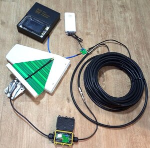 Комплект для виносу антени спектроаналізатора на щоглу з живленням LNA по кабелю з аналізатором та повербанком (82031)