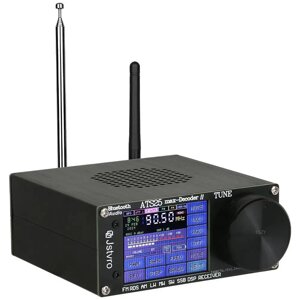 Радіоприймач SI4732 ATS-25 Max-Decoder 2 вседіапазонний стерео DSP FM LW MW SW SSB,, 2,4" екран, антена, стілус