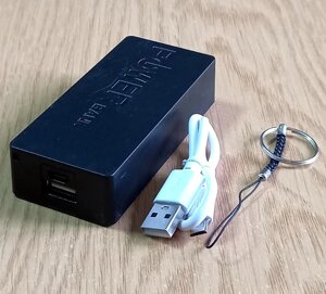 Повербанк Power Bank УМБ BOX OWQ 5600 мАг 1USB чорний 2x18650