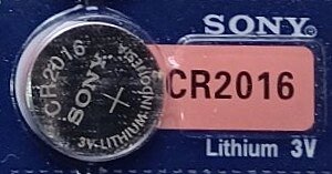 Батарейка літієва Sony CR2016 3В