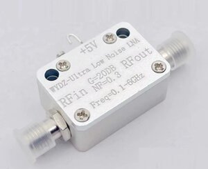 Підсилювач радіосигналів LNA 100MHz-6000MHz 20dB, надмалошумний NF=0.3, 5V/70mА, SMA-female, Dykbcells в Дніпропетровській області від компанії ПО СПЕЦАНТЕННЫ  Связь без преград!
