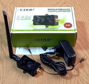 Підсилювач сигналу Wi-Fi (бустер) 2400 МГц 4 Вт (36 дБм), оригінал EDUP EP-AB007