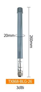 Антена 868 МГц 3 dBi 50W TX868-BLG-26 водонепроникна, N-male роз`єм