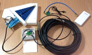 Комплект для виносу антени спектроаналізатора на щоглу з живленням LNA по кабелю з повербанком (82013)