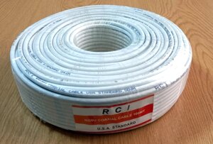 Кабель коаксіальний RCI RG-6U білий 75 Ом