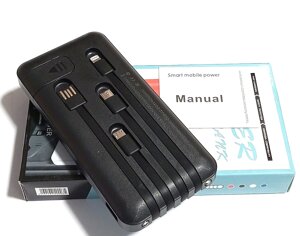 Ліхтар світлодідний з акумулятором 10000 мАг, повербанк Power Bank HY5-PB01