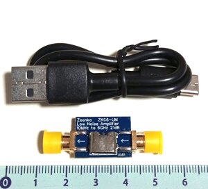 Підсилювач радіосигналів LNA 100kHz-6GH 21dB, живлення від USB, Zeenko ZK06-UM в Дніпропетровській області от компании ПО СПЕЦАНТЕННЫ  Связь без преград!