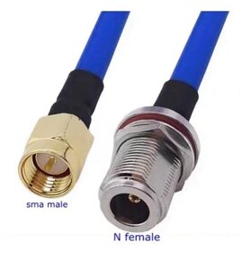 Пігтейл (перехідник)  SMА-male (штир) - N-female (гніздо), кабель RG-405, 10 см в Дніпропетровській області від компанії ПО СПЕЦАНТЕННЫ  Связь без преград!