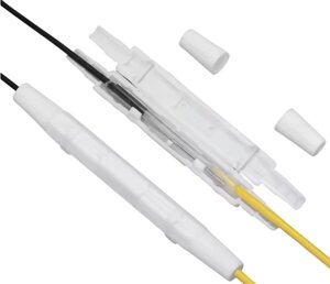 Захисна коробка (бокс) для оптичного волокна FTTH, для захисту спаяного з'єднання оптичного кабелю