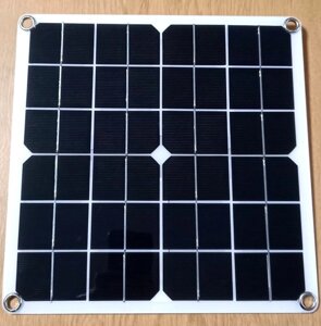Сонячна панель гнучка GT-53 2хUSB, 5 В 3 А, 15 Вт, з присосками та карабінами