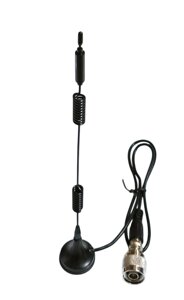 GSM антена 900/1800 МГц 5 дБ на магнітній основі з перехідником N-F, RG174 50 см