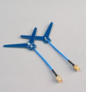 Антени дипольні MATEKSYS 1,2-1,3 ГГц ANT-Y1240 для радіокерованих літаків DIY дальньої дії, 2 штуки, сині