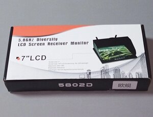 FPV монітор-приймач 7" LCD 800х480, 5.8G, 40CH, з відеореєстратором, акумулятор 2000 мАг, для мультикоптера FPV