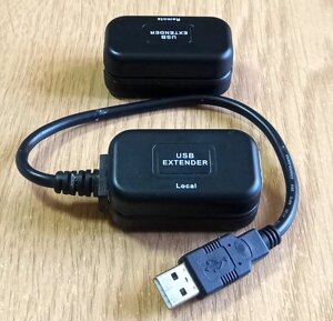Подовжувач USB по кручений парі Viewcon VE399, комплект