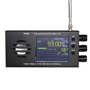 Стерео радіоприймач TEF6686 RDS FM/SW/MW/LW, 3.2" РК-дисплей, антена, цифровий всехвильовий