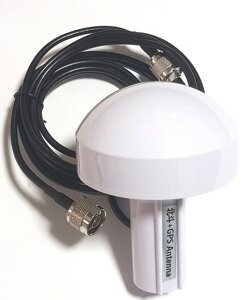 GPS антена 1575.42MHz, RHCP, LNA посилення 35dB, Superbat Marine, кабель 3 м N-male, 3-5V (10919)