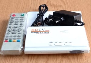 HD TV DVB-Т-T2 приставка Kebidumei 1080P HDMI + AV OUT, USB 2.0, поддержка MPEG4