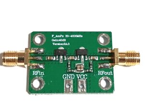 Підсилювач радіосигналів (модуль) 30 МГц - 4 ГГц, посилення 40 дБ, радіочастотний широкосмуговий