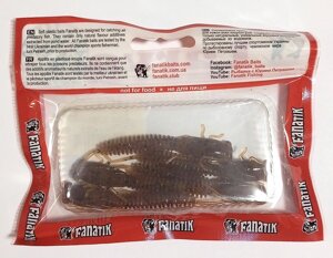 Силіконова приманка Fanatik, X-LARVA 3.0", колір 002, 5 штук