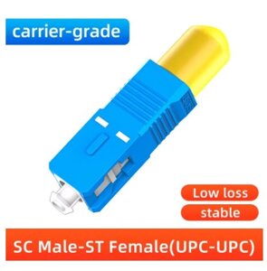 Оптико-волоконний перехідник SC/UPC-male to ST/UPC-female, одномодовий адаптер FTTH