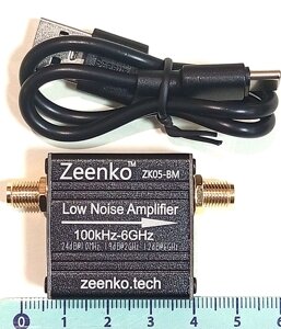 Підсилювач радіосигналів LNA 100kHz-6GH 24dB, з вбудованим акумулятором, Zeenko ZK05-BM в Дніпропетровській області от компании ПО СПЕЦАНТЕННЫ  Связь без преград!