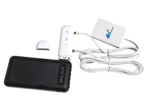 Модем 4ж MIMO USB Wi-Fi ZTE MF79U з MIMO антеною 791-2690 МГц 2хTS9 2.8 дБ та повербанком
