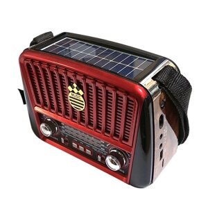 Радіоприймач-колонка FM/AM/SW RX-456S-GLN, TF/USB, сонячна панель, акумулятор 1000 мАг, AC 220 В, DC3 В, ліхтар в Дніпропетровській області від компанії ПО СПЕЦАНТЕННЫ  Связь без преград!