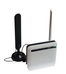 4G LTE Wi-Fi роутер CP9, дві знімні антени (Wi-Fi та 4G) + антена на підставці 5 дБ з 3 м кабелю
