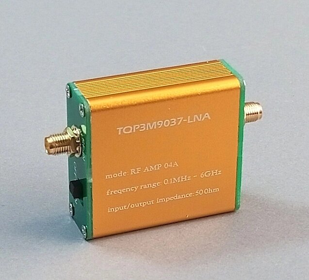 Підсилювач LNA 0.1 МГц-6 ГГц 20 дБ з акумулятором усередині, підсилювач потужності TQP3M9037-LNA від компанії ПО СПЕЦАНТЕННИ Зв'язок без перешкод! - фото 1
