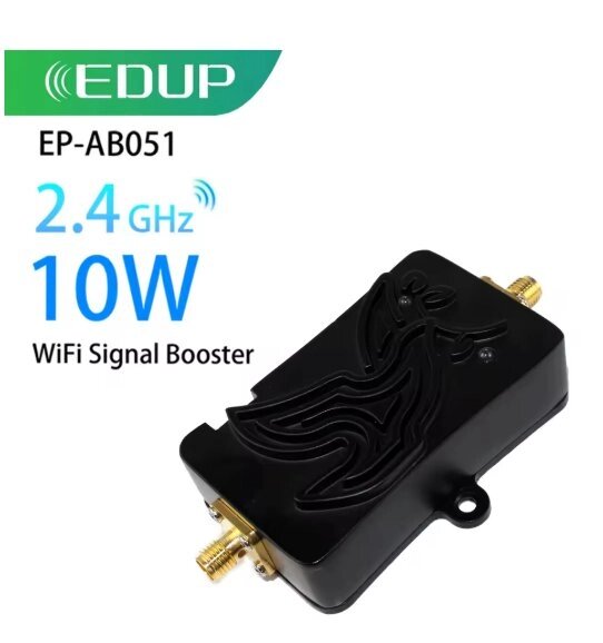 Підсилювач розширювач сигналу Wi-Fi (бустер) 2,4 ГГц 10 Вт 40 дБм 802,11b/g/n, оригінал EDUP EP-AB051 від компанії ПО СПЕЦАНТЕНИ Зв'язок без перешкод! - фото 1