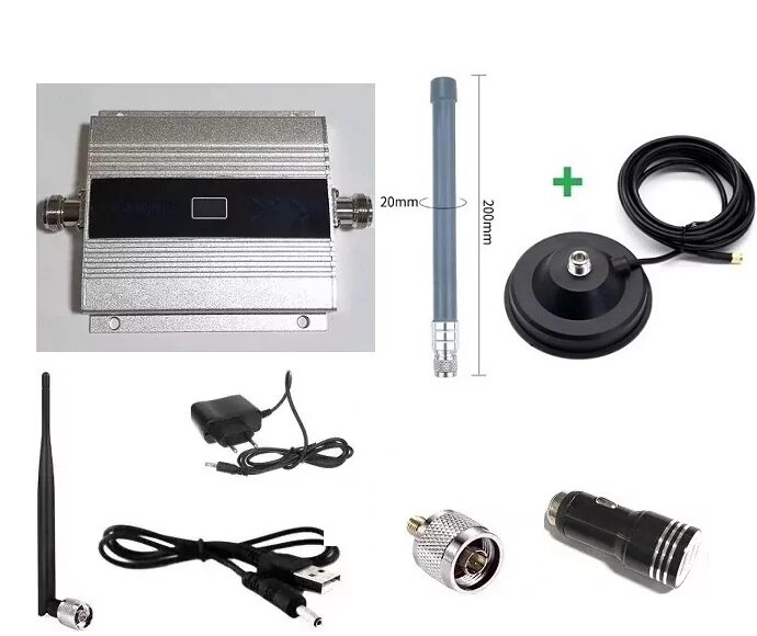 Підсилювач стільникового зв'язку та мобільного інтернету MS-1811-D DCS 1800/4G LTE 1800 МГц, з великим магнітом від компанії ПО СПЕЦАНТЕНИ Зв'язок без перешкод! - фото 1